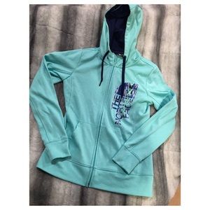 North face zip up hoodie